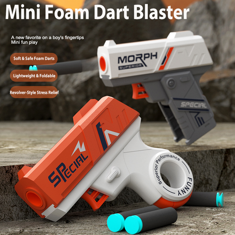 Foam Dart Gun - 2 Paket Set Pistol Mainan Mini