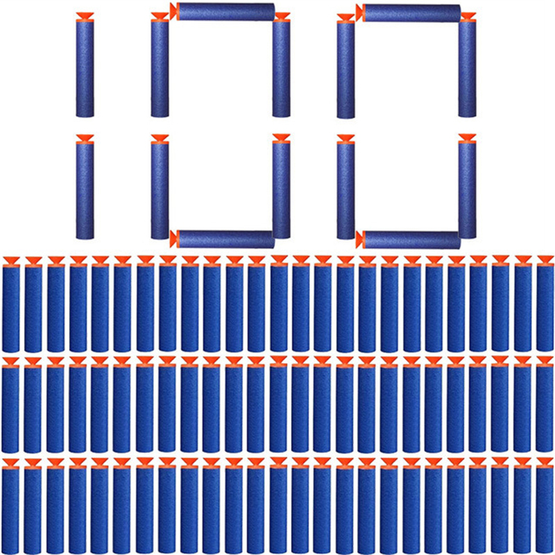 Foam Dart Gun - 100 buah peluru kepala pengisap biru