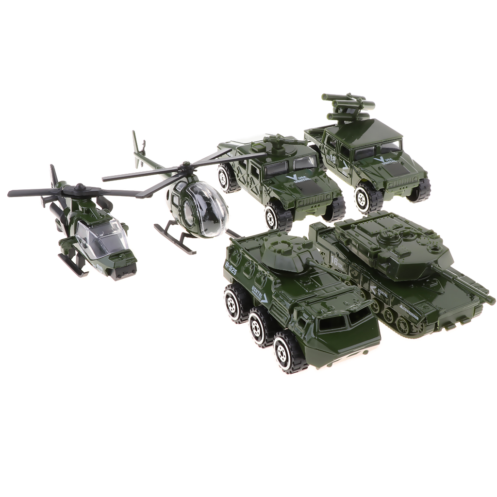 Kids Toys Jeep - 6 In 1 Assorted 1/87 Kendaraan