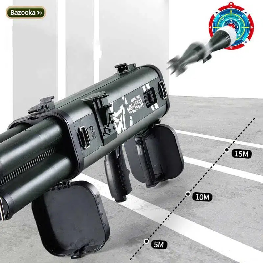Peluncur Roket Empat Kali Lipa - Foam Dart Gun ulasan dan harga