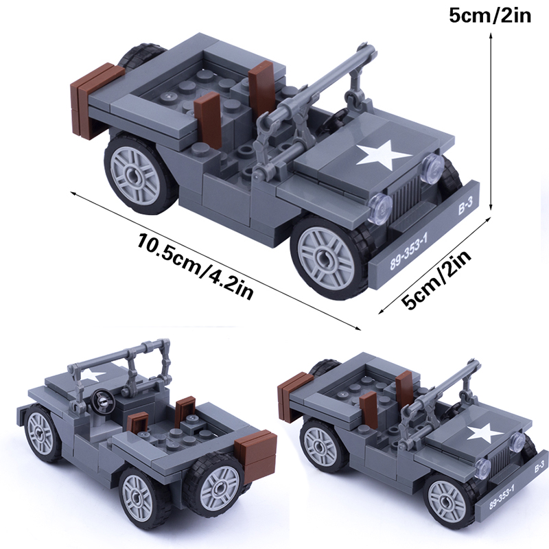 MOC WW2 Militer AS Angka Willy - Kids Toys Jeep ulasan dan harga