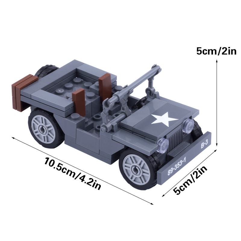 MOC WW2 Militer AS Angka Willy - Kids Toys Jeep ulasan dan harga
