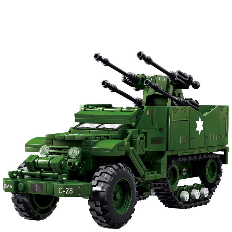 Blok Bangunan Seri Tank Milite - Kids Toys Jeep ulasan dan harga