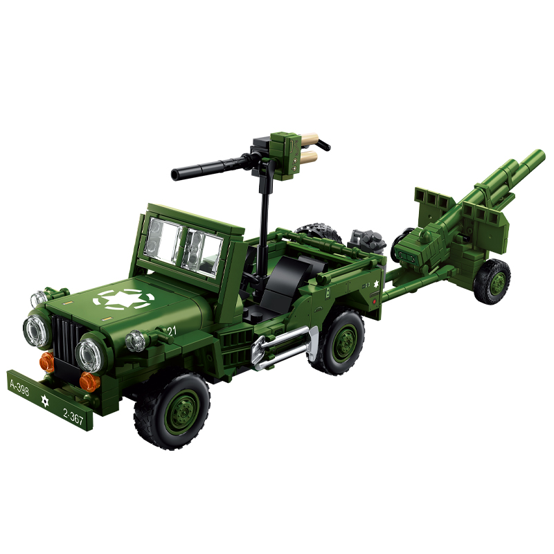 Blok Bangunan Seri Tank Milite - Kids Toys Jeep ulasan dan harga